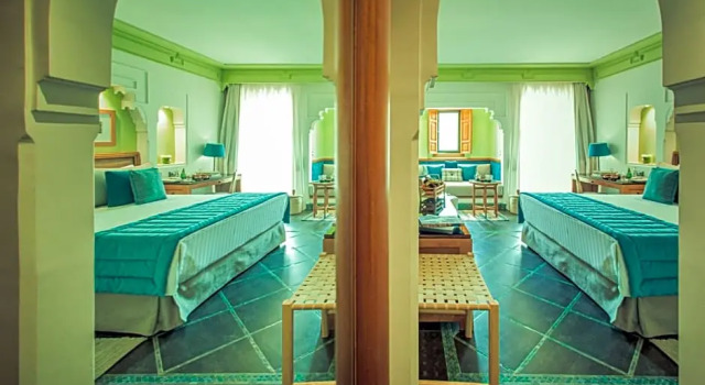 Двухместный номер Deluxe с балконом и с видом на бассейн Jaal Riad Resort Adults Only