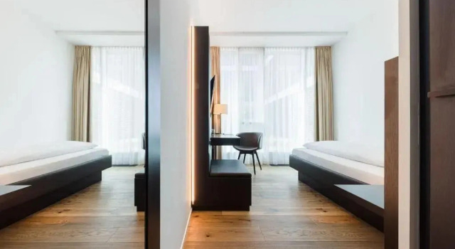 Standard Zimmer mit Blick auf den Innenhof Hotel kommod