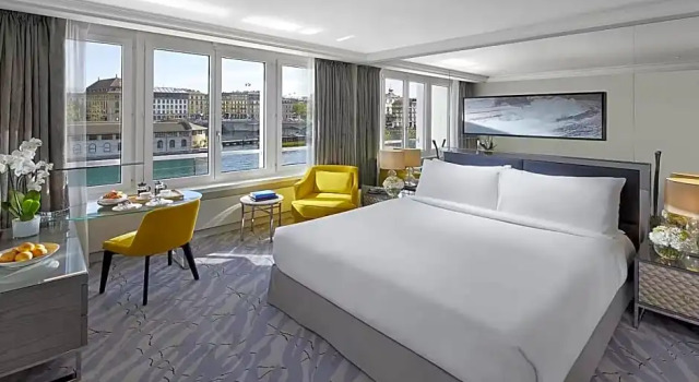 Двухместный номер с видом на реку Mandarin Oriental, Geneva