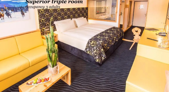 Supérieure triple chambre Sport & Wellnesshotel San Gian St. Moritz