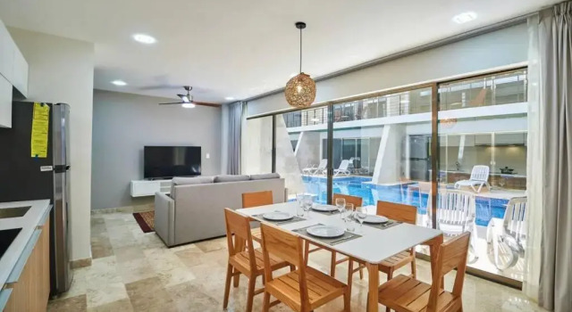 2 Bedroom apartment with 2 Pools, Wifi & GYM, Prenota Appartamento Tulum Quintana Roo