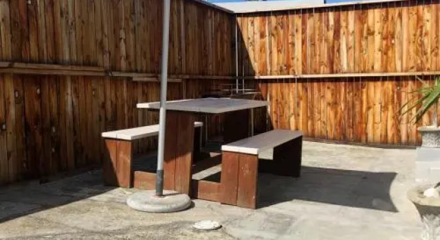 Secure garden flat