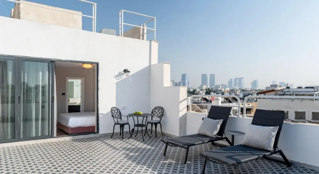 Habitación Estándar ático con balcón Dizengoff Garden Hotel