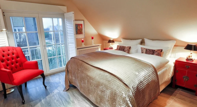 Апартаменты с видом на сад Ferienwohnung Rosen/horstweg 5