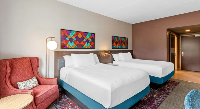 Четырёхместный номер Standard Hilton Garden Inn Corning Downtown