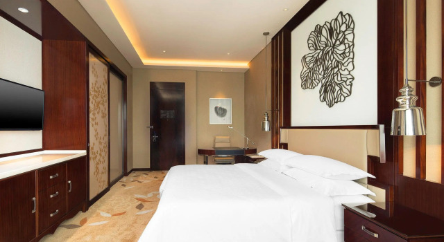 Camera doppia Deluxe con vista sulla città Sheraton Changde Wuling Hotel