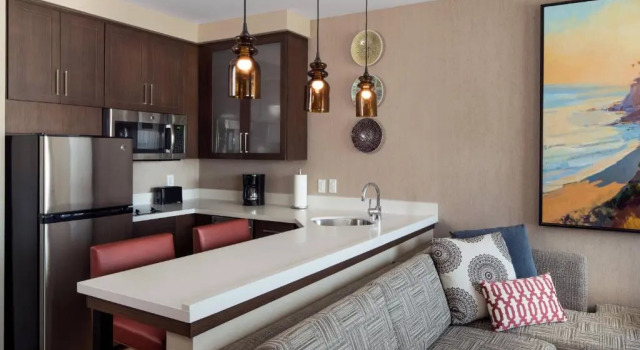 Двухместная студия с видом на внутренний двор Residence Inn by Marriott Santa Barbara Goleta