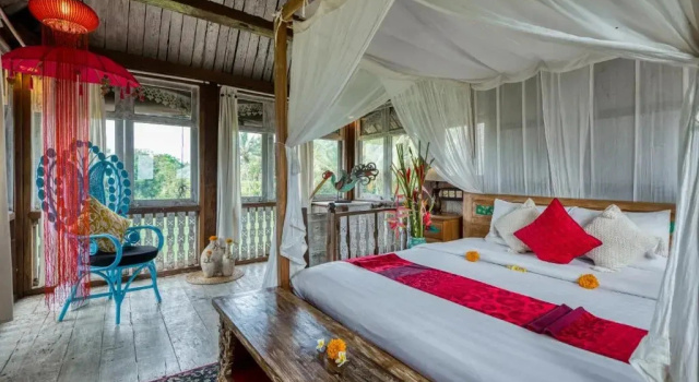 Люкс с видом на горы The Rice Joglo Eco-Stay