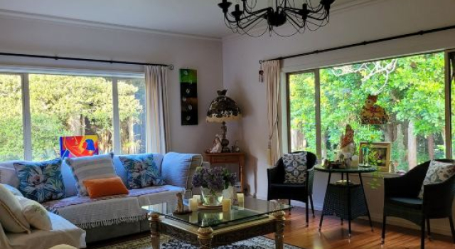 Serene Whangarei  lifestyle luxurious modern home  with  trees and Garden Views