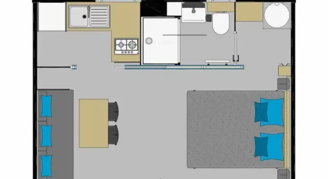 Коттедж с видом на горы Camping Campo Di Liccia