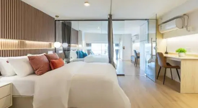 Люкс Дуплекс с 4 комнатами Huazhishe Apartment (Hongqiao National Convention and Exhibition Center Branch)