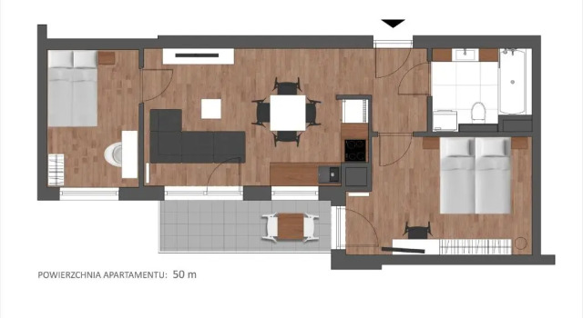 Апартаменты с 2 комнатами Apartament Mateo