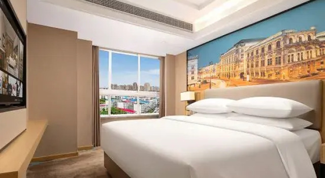 Двухместный люкс Deluxe Vienna International Hotel (Luohe Exhibition Center Songjiang Food Street Branch)
