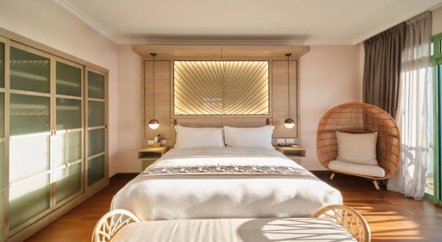 Двухместный люкс с видом на океан Hilton Hotel Tahiti