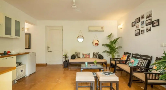 Апартаменты Santa Terra by The Blue Kite - 1 & 2 BHK Apartments With Common Pool, Kitchen, Security & Wifi, Near to Casino & Candolim Beach