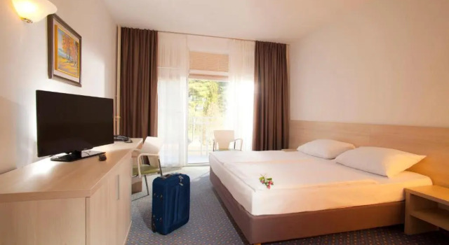 Двухместный номер Comfort с балконом и с видом на бассейн Hotel Vesna