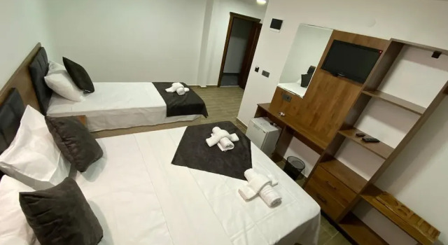 Семейный номер Standard с 2 комнатами с балконом и с видом на бассейн ATAŞ AQUA OTEL AVŞA