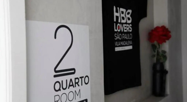 Кровать в общем номере HBB Hostel Brazil Bar&Café- Vila Madalena - São Paulo-SP - Próximo a Beco do Batman, Paulista, Allianz Parque, Morumbi, Acesso 24hs