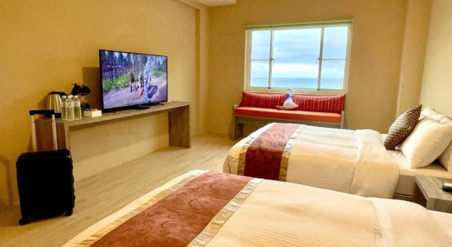 Standard- firedobbelt værelse med havudsigt Beauty Garden Hotel Taitung