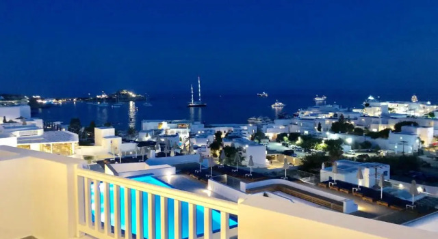 Семейный номер Deluxe с видом на море The George Hotel Mykonos