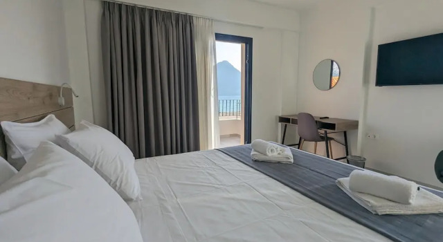 Двухместный номер Superior с балконом и seafront Costa Ionica · Mytikas Seaside Hotel