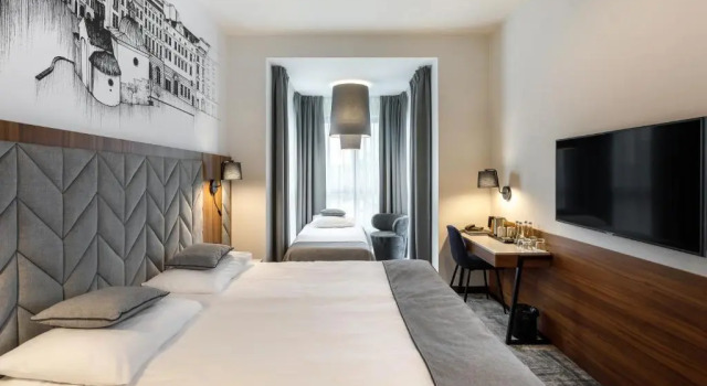 Четырёхместный номер Standard Focus Hotel Premium Kraków