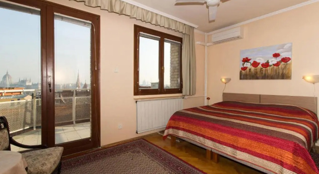 Двухместный номер Deluxe с балконом и с видом на море Budavar Bed and Breakfast