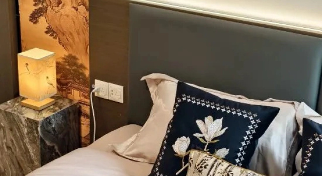 Кровать в общем номере The Beautiful Kitchen Apartment Hotel