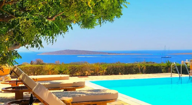 Вилла с 4 комнатами с видом на море Paros Afrodite Luxury Villas