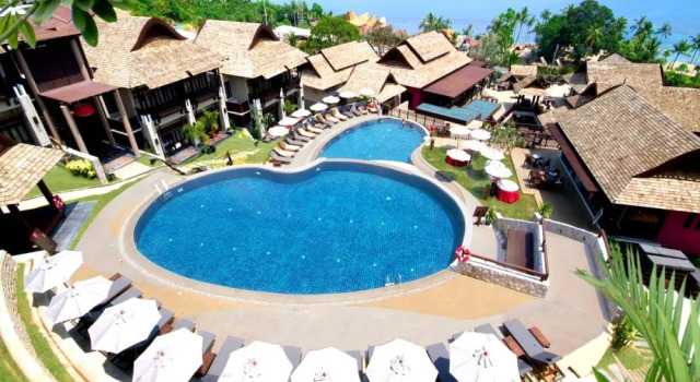 Вилла с балконом и с видом на море Bhundhari Resort & Villas Samui