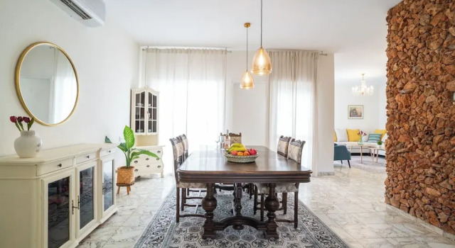 Supreme 4BR Villa With Garden & Sea View, Забронировать Вилла Коттеджи Тель-Авива, рядом с Парк независимости, Коттедж