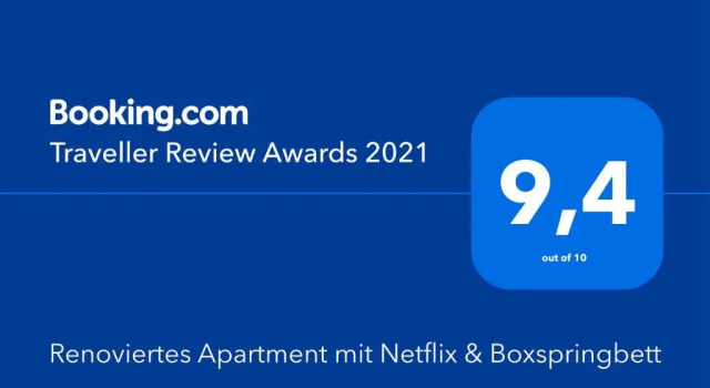 Апартаменты Renoviertes Apartment mit Netflix, Boxspringbett & Parkplatz