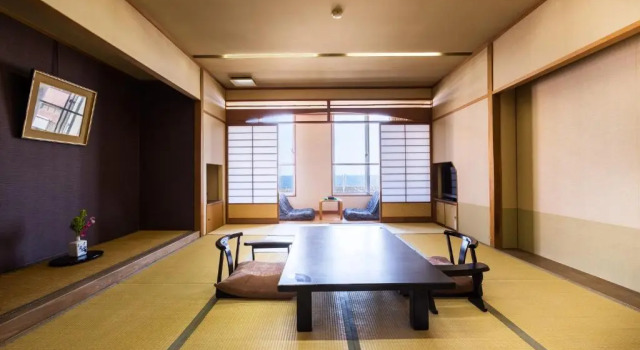 Номер Japanese-Style Akaritei Large Beppu Bay Side Hotel New Tsuruta