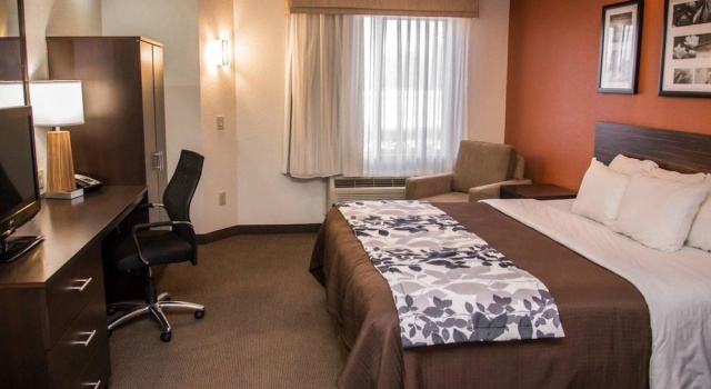 Четырёхместный люкс c 1 комнатой с видом на бассейн Sleep Inn & Suites at Concord Mills