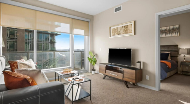 Modern Calgary Apartments - Calgary 1320 1St SE 1503 P4 2Bd 2bath, Забронировать Апартаменты/квартира Апартаменты Калгари, рядом с Erlton - Stampede C Train, Апартаменты/квартира