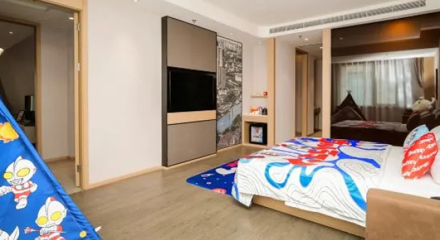 Двухместный семейный люкс Atour Hotel Tianjin Eye
