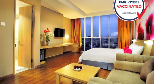 Bett im Wohnheim favehotel Pasar Baru