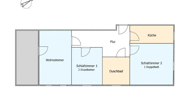Апартаменты с видом на море Haus Halligblick Wohnung 18