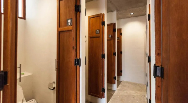 Кровать в общем номере Once Again Hostel