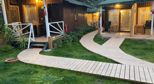 Двухместный номер Deluxe с балконом и с видом на море Kara Kedi Beach Bungalow