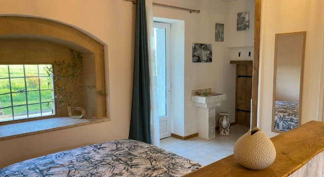 Номер Standard LAnagramme, chambres, table dhôtes et gîte pour adultes, naturistes ou non