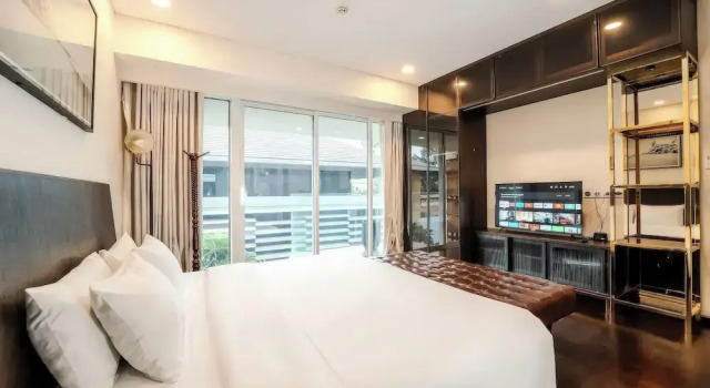 Номер Superior Пентхаус с 4 комнатами с балконом и с видом на город The Serenity Sky Villas D3