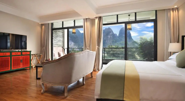 Люкс Yangshuo Lijiang Island Riverside Resort