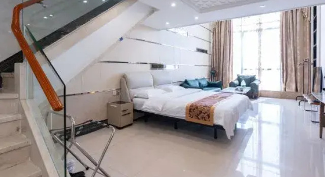 Кровать в общем номере Louidon Mega Apartment Hotel Of Kam Rueng Plaza - Sunshine Apartment