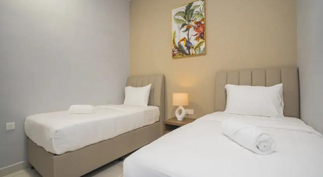 Люкс Premier с 2 комнатами Ipoh City Centre Serviced Suites, Free Car Park Wifi
