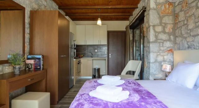 Студия с видом на море Glafki Luxury Apartments