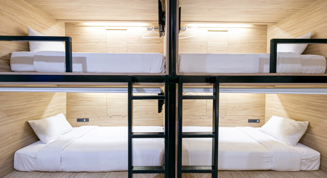 Кровать в общем номере (женский номер) The Bedrooms Hostel Pattaya