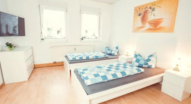 Standart çift kişilik oda Auberge Leipzig