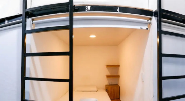 Кровать в общем номере Santuario Getsemani Hostel