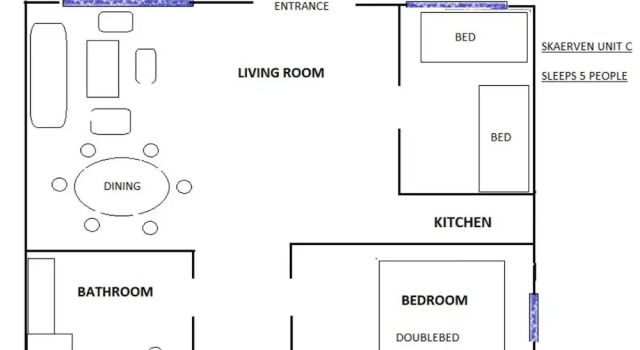 Семейные апартаменты с 2 комнатами с балконом и с видом на океан Skærven Beachfront Apartments and Cottage